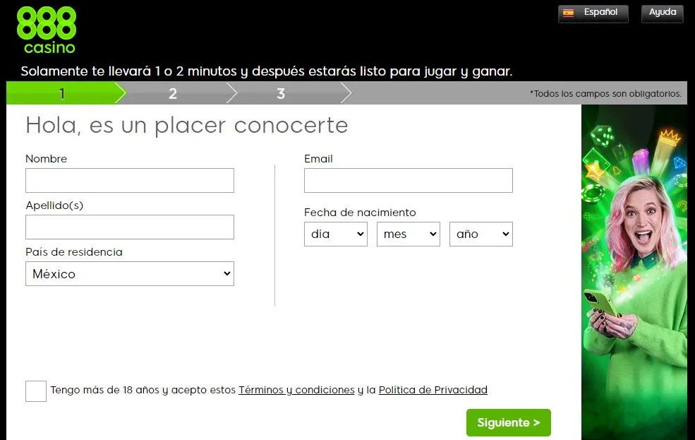 registro casinos legales