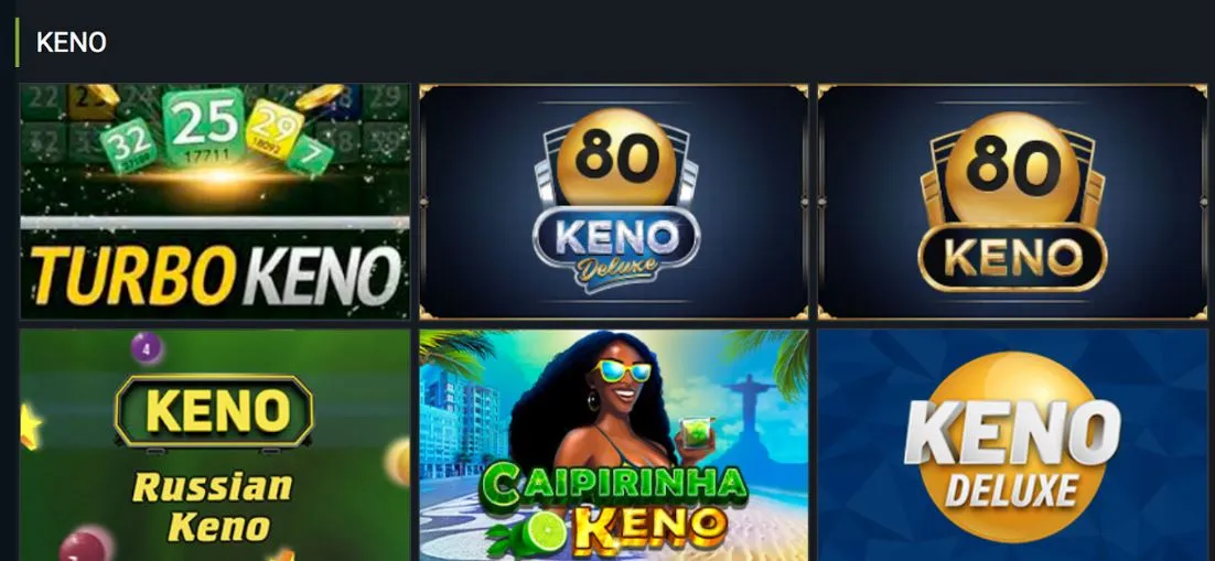 Juegos keno 1xbet