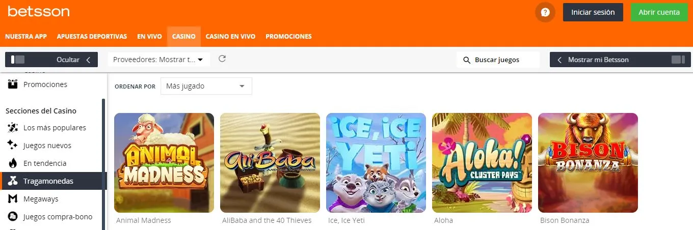 Betsson casino online