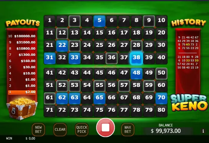 keno ganar seleccion