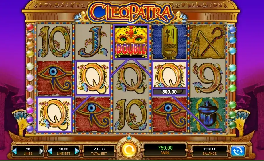 pantalla ganadora Cleopatra