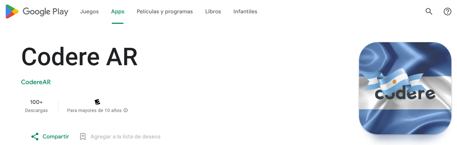 app codere argentina store