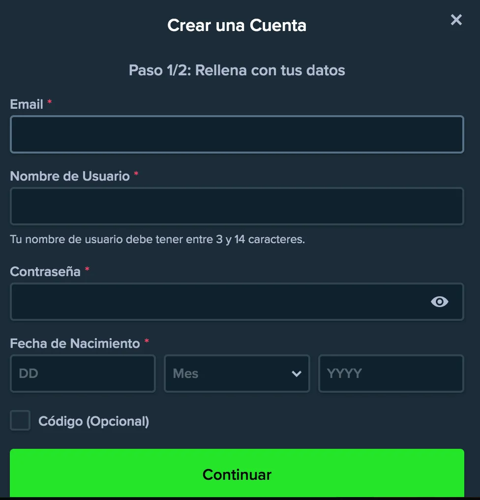 Registro Stake Casino