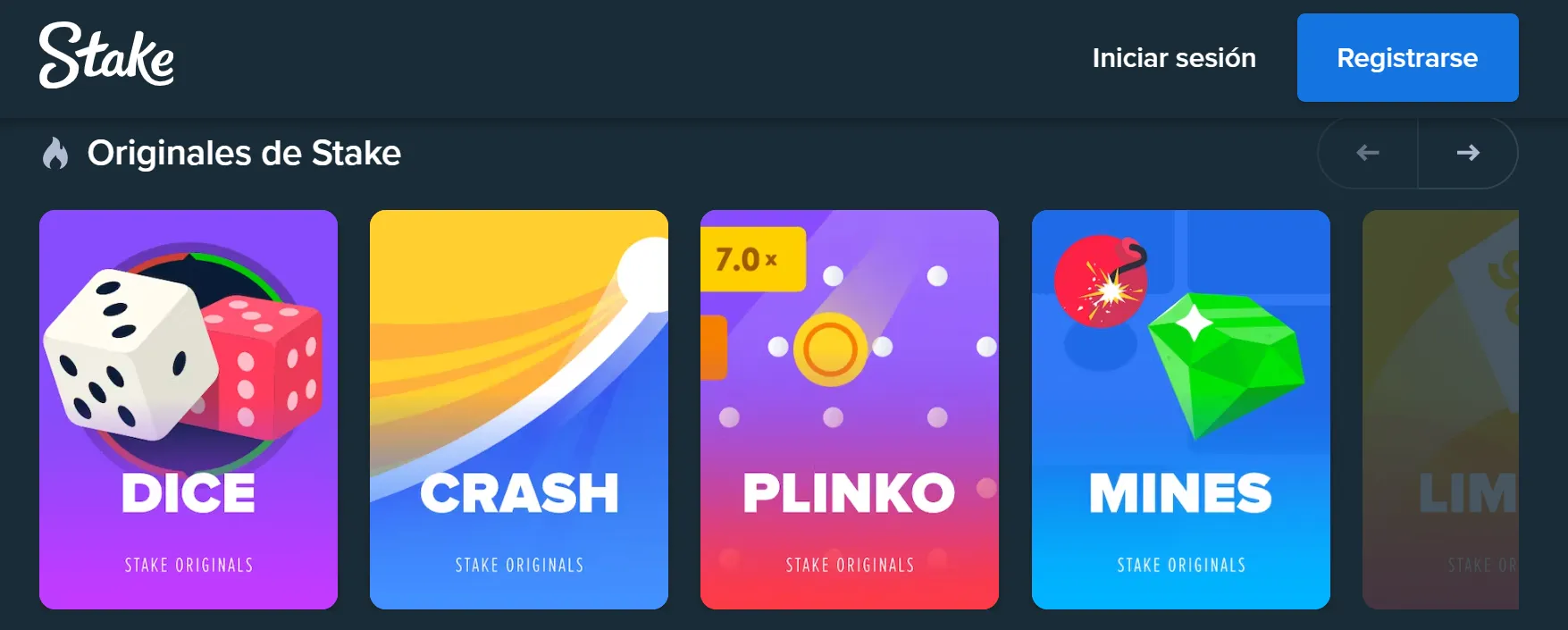 stake casino juegos