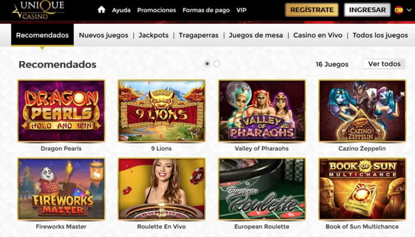Juegos Unique Casino