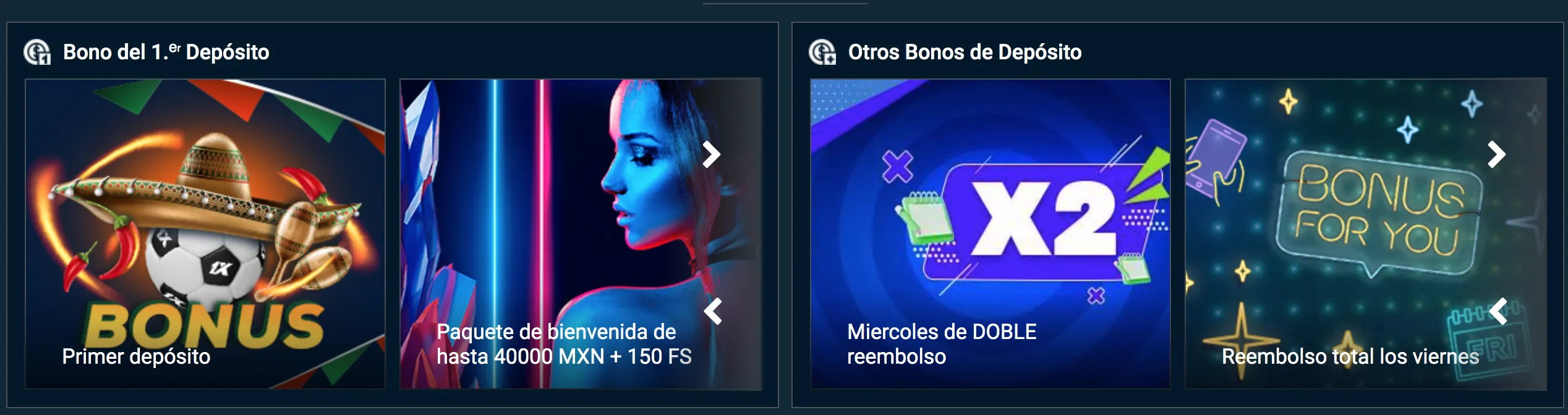 Bonos 1xBet