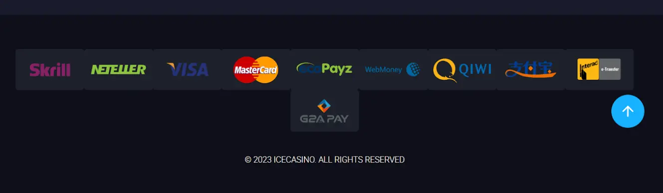 ice casino metodos pago