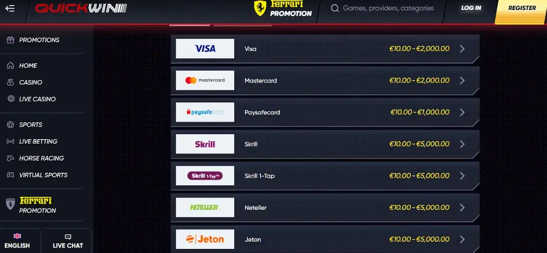 ethereum casinos arg quickwin